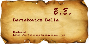 Bartakovics Bella névjegykártya